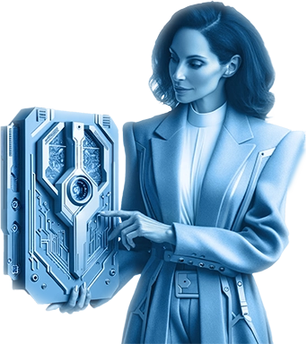 Woman with Tech